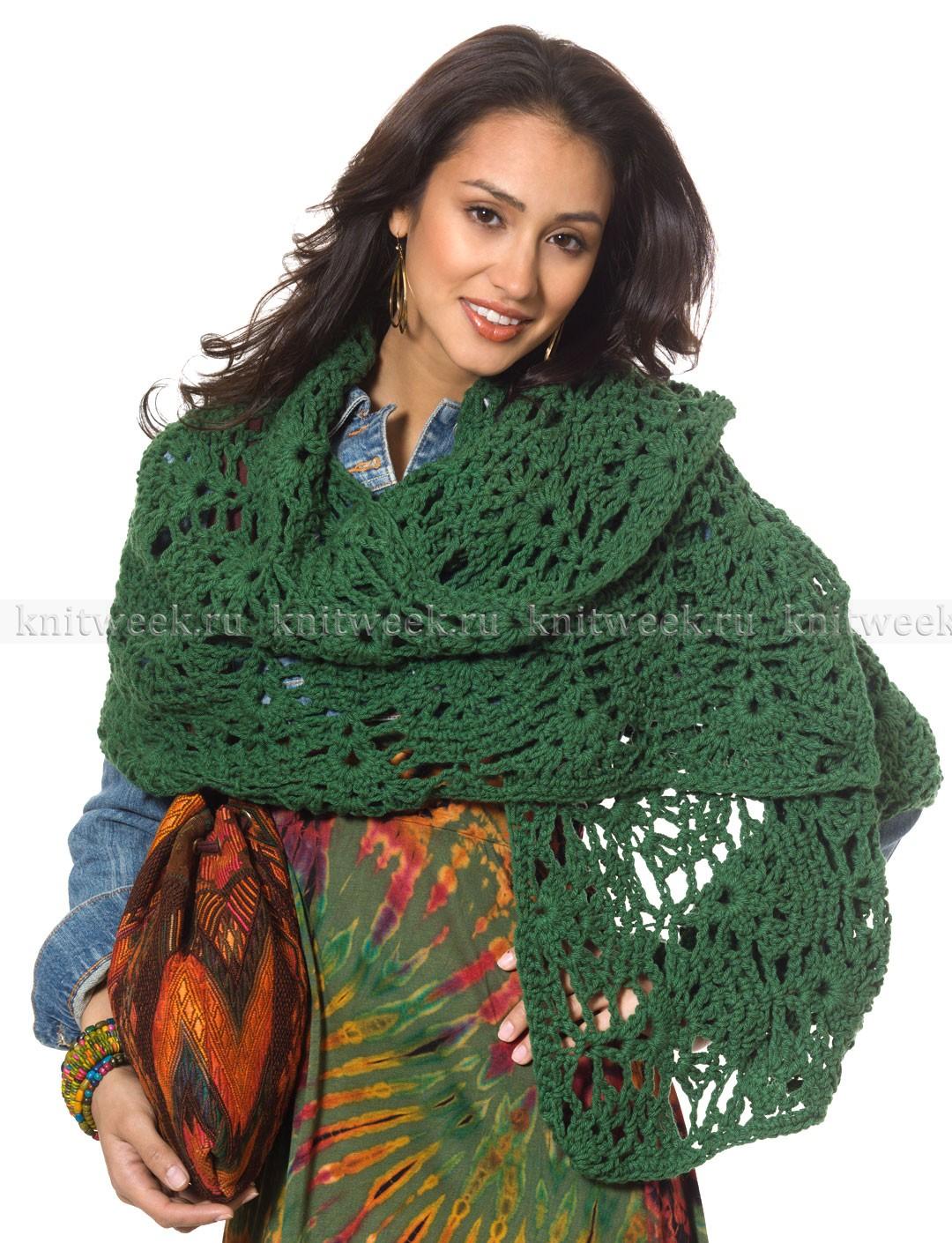 Вязание весенне-осеннего шарфа