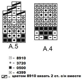 Варежки розовый лабиринт - Схема 1