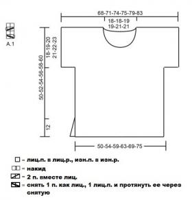 Топ айнкорн - Выкройка 1