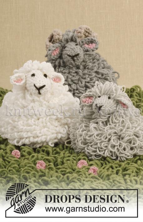 Подборка схем и описаний для вязания крючком овечки