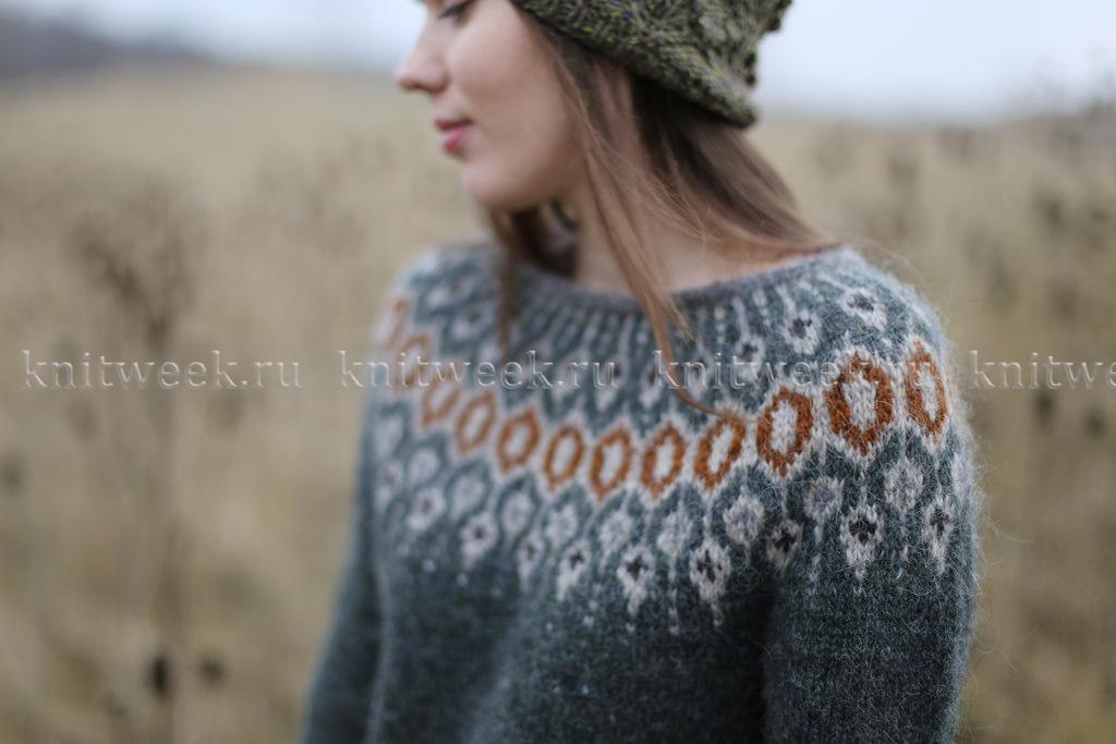 Исландский сувенир: как связать бесшовный свитер «лопапейса»